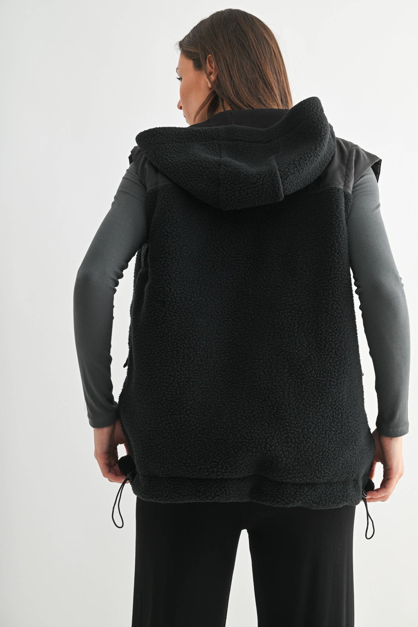 Alpine Fleece Zip Up Hooded Vest