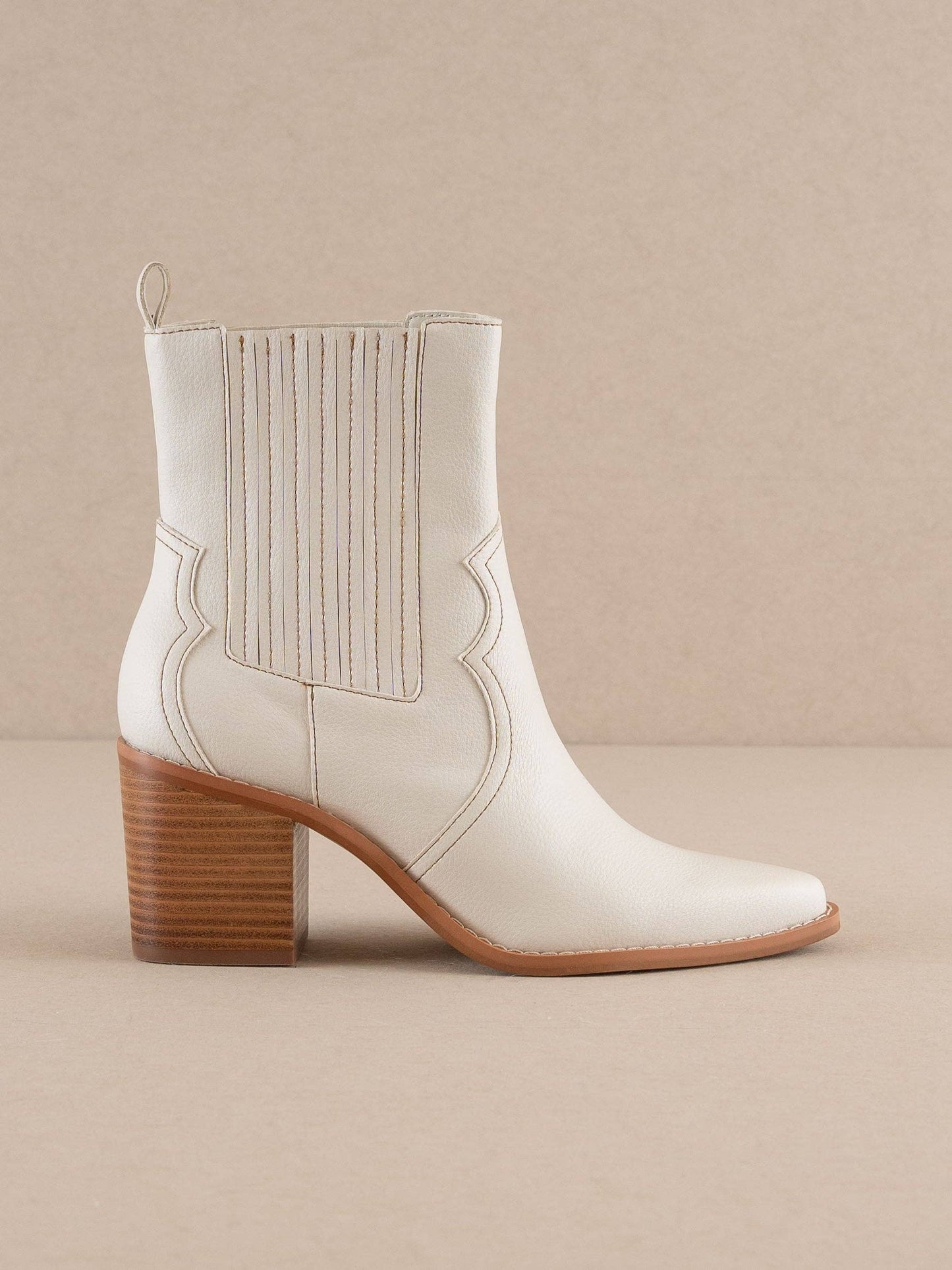 The Addison | White Perfectly Paneled Western Boot