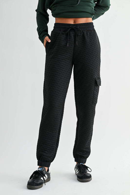 Water Resistant Quilted Jogger Pants