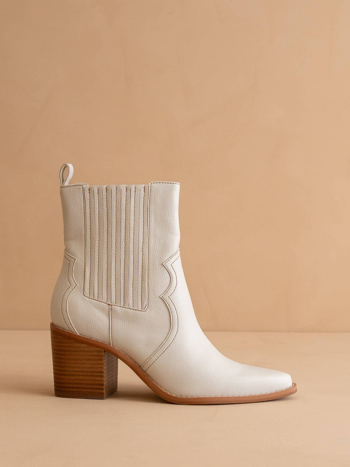 The Addison | White Perfectly Paneled Western Boot