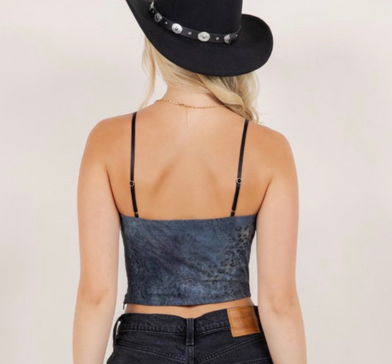 Printed Spaghetti Top