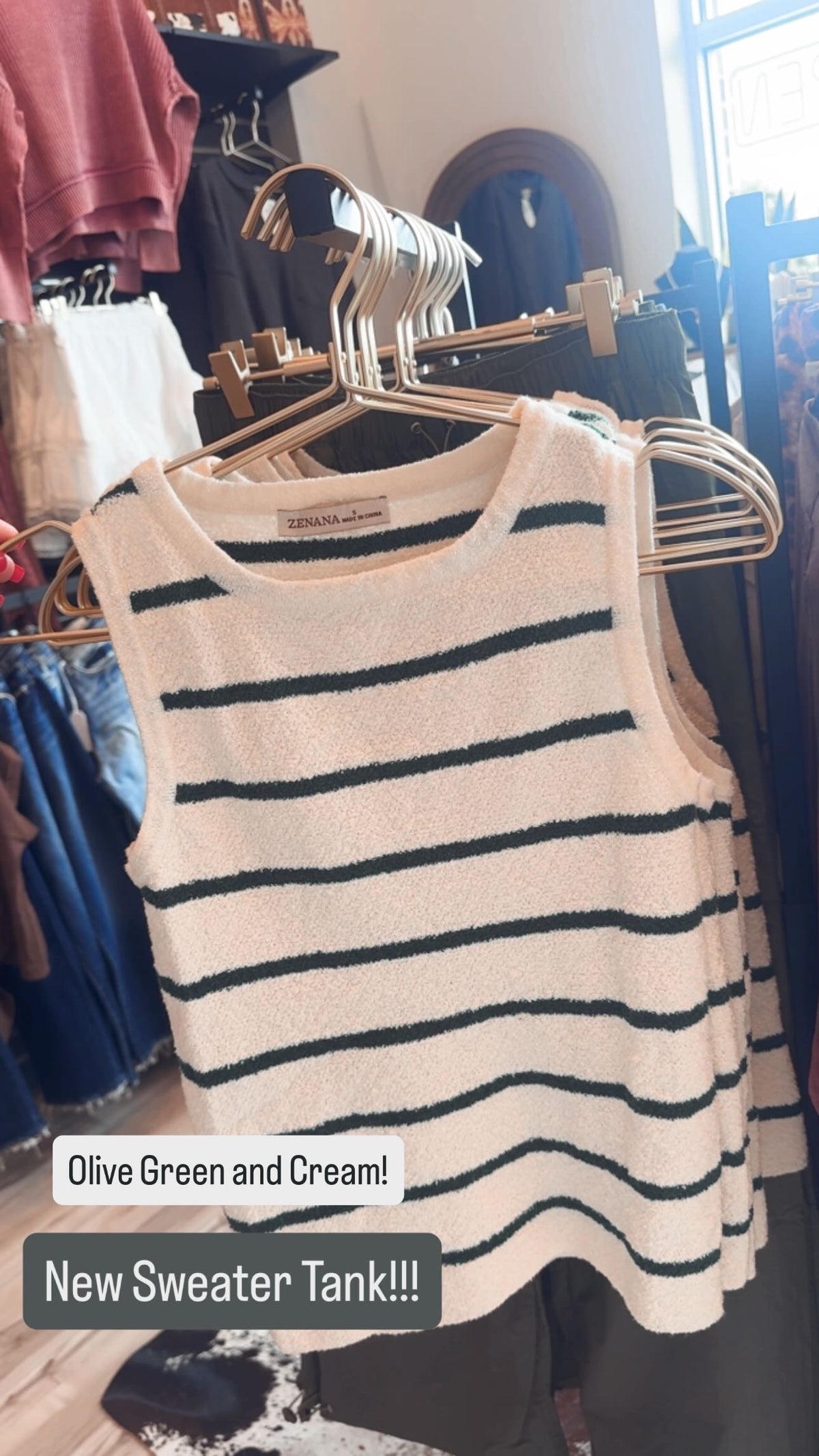 Olive and Oat Knit Tank