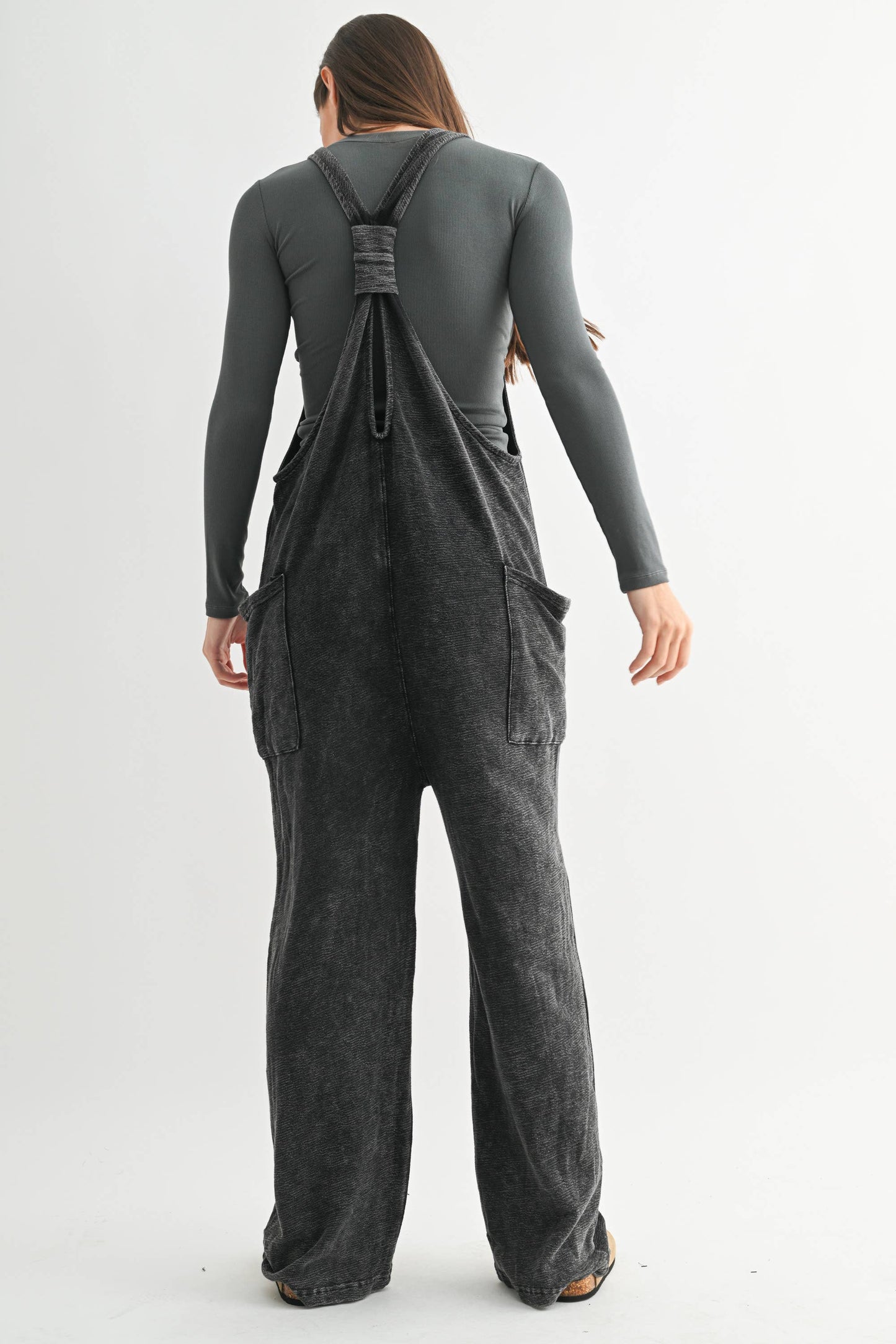Mineral-Washed Lounge Jumpsuit