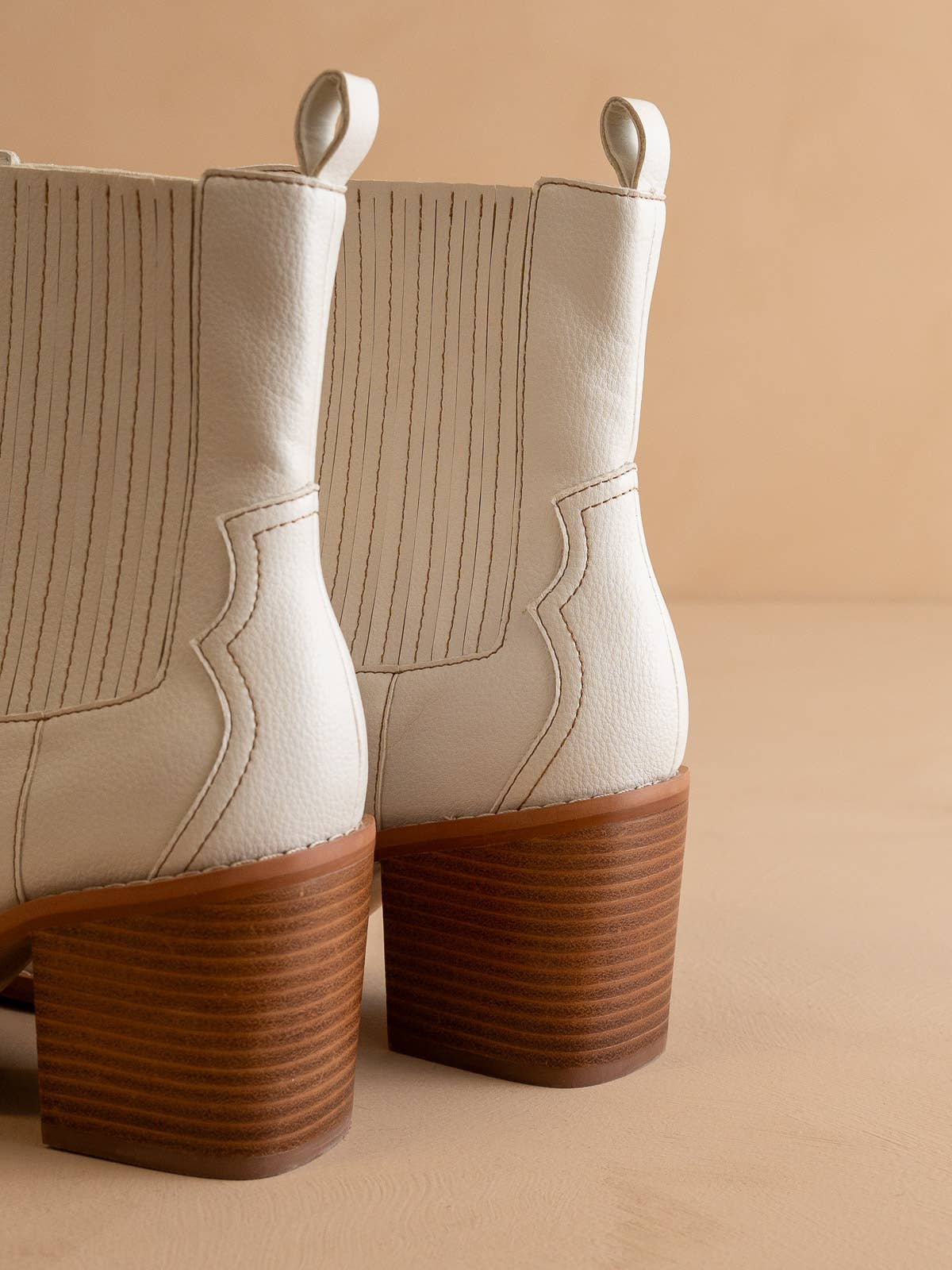 The Addison | White Perfectly Paneled Western Boot