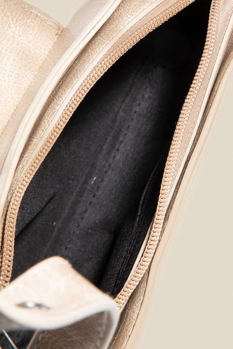 Western Buckle Accent Multi Panel Shoulder Bag