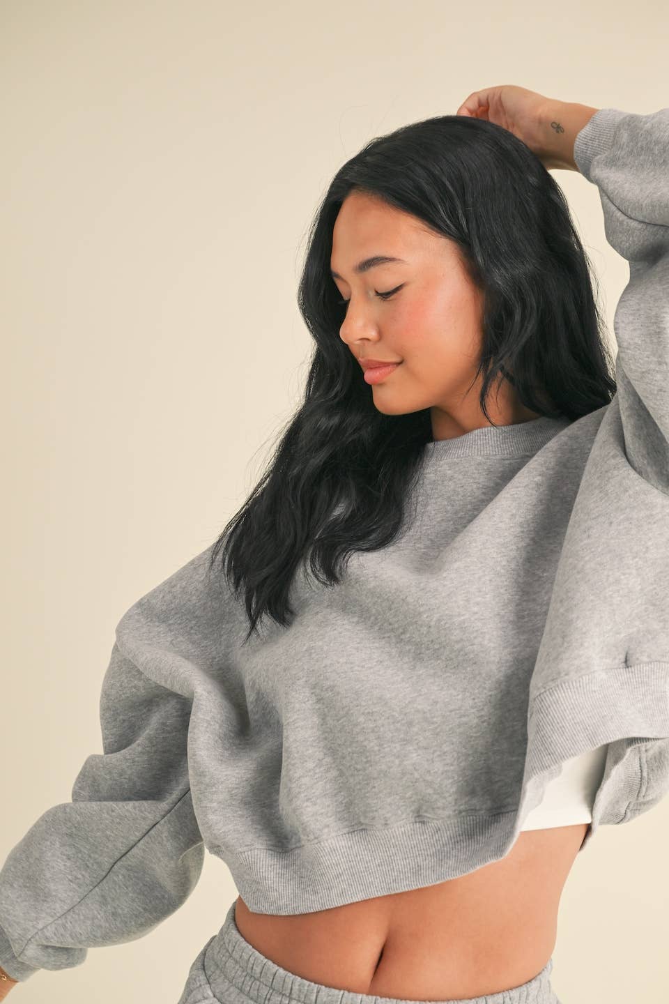 Cozy Fleece Oversized Crewneck Sweatshirt