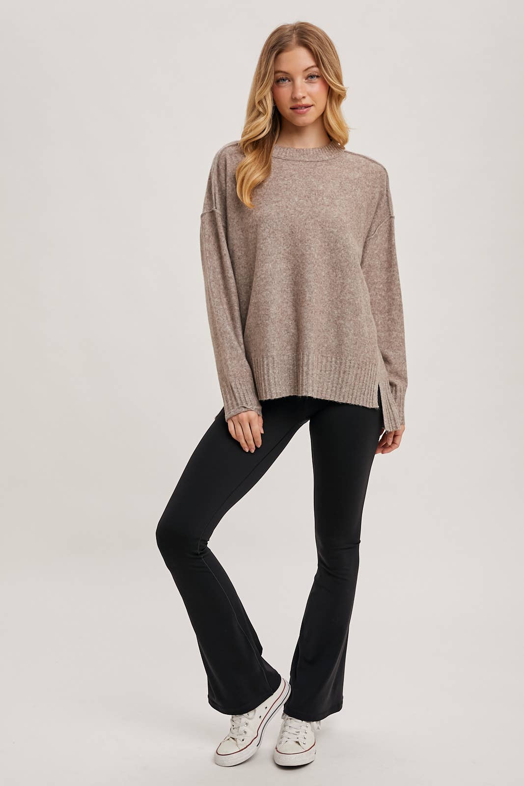 CREW NECK KNIT SWEATER PULLOVER HOLIDAY