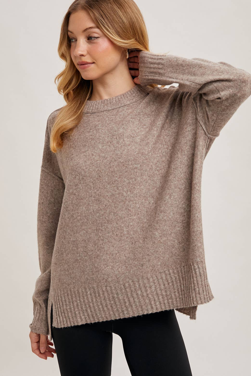 CREW NECK KNIT SWEATER PULLOVER HOLIDAY