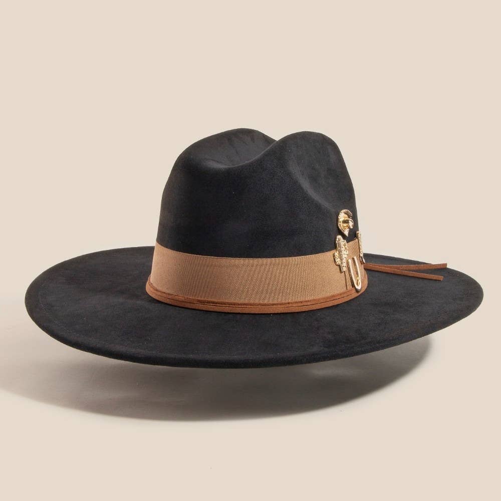 Western Cowboy Charms Fedora Hat