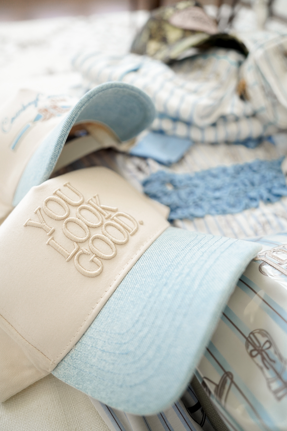 You Look Good. - Denim Vintage Trucker Hat