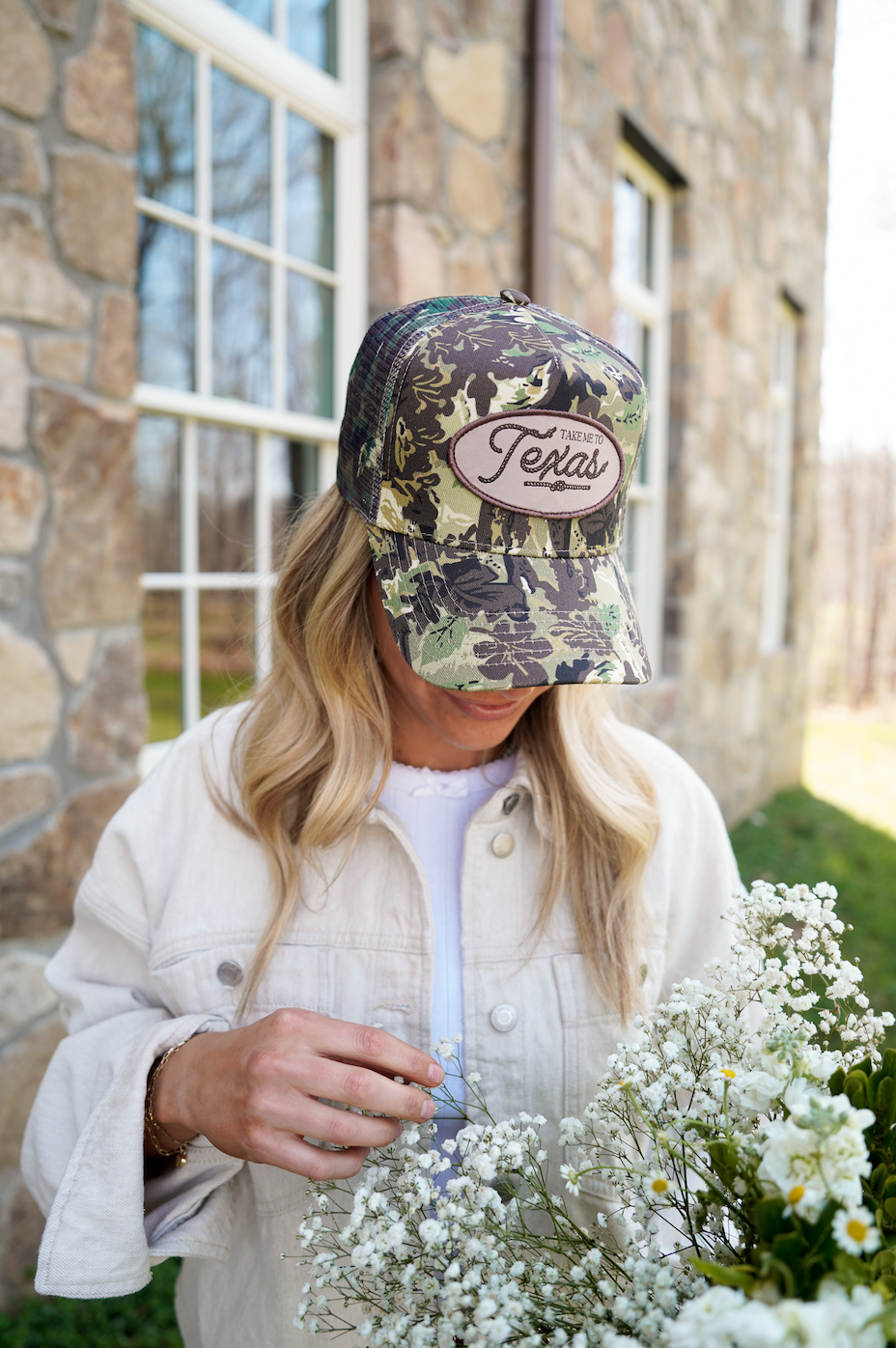 Take me to Texas - Camo Vintage Trucker Hat