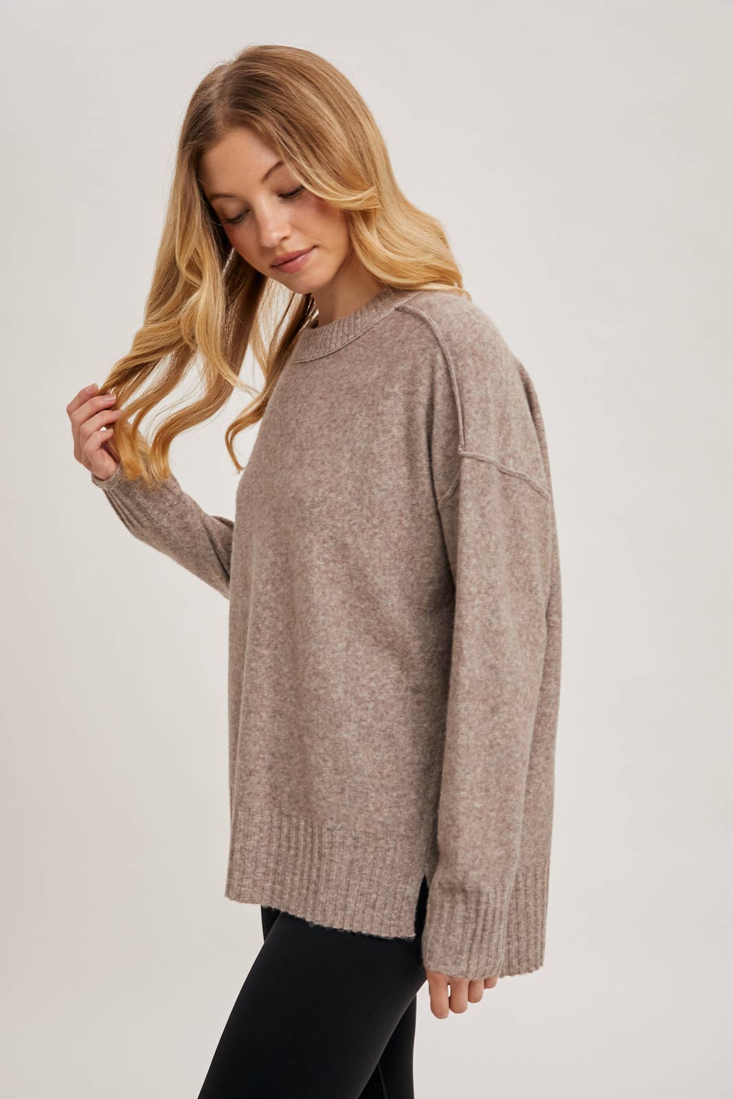 CREW NECK KNIT SWEATER PULLOVER HOLIDAY