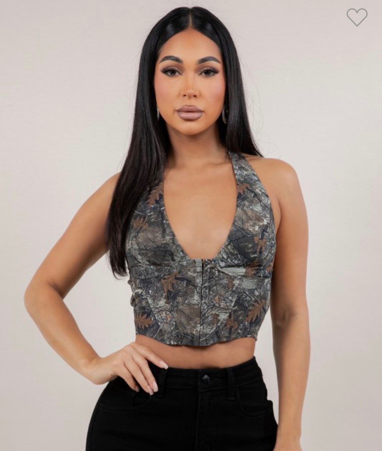 Camouflage Halter Top
