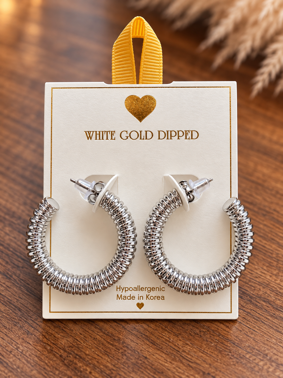 Silver Lining Hoops