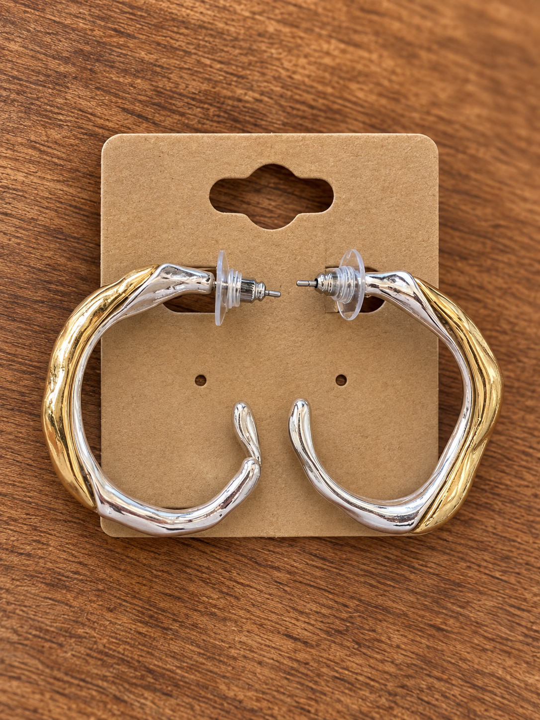 Mixed Metal Muse Hoops