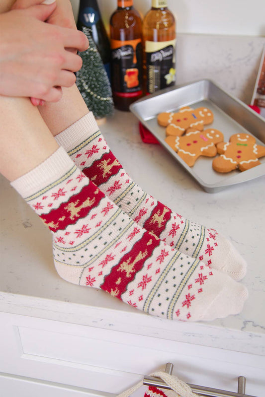- Christmas Graphic Crew Socks