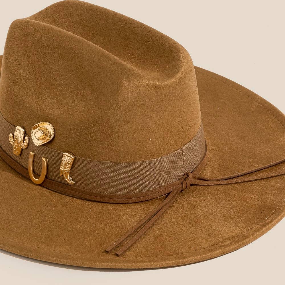 Western Cowboy Charms Fedora Hat