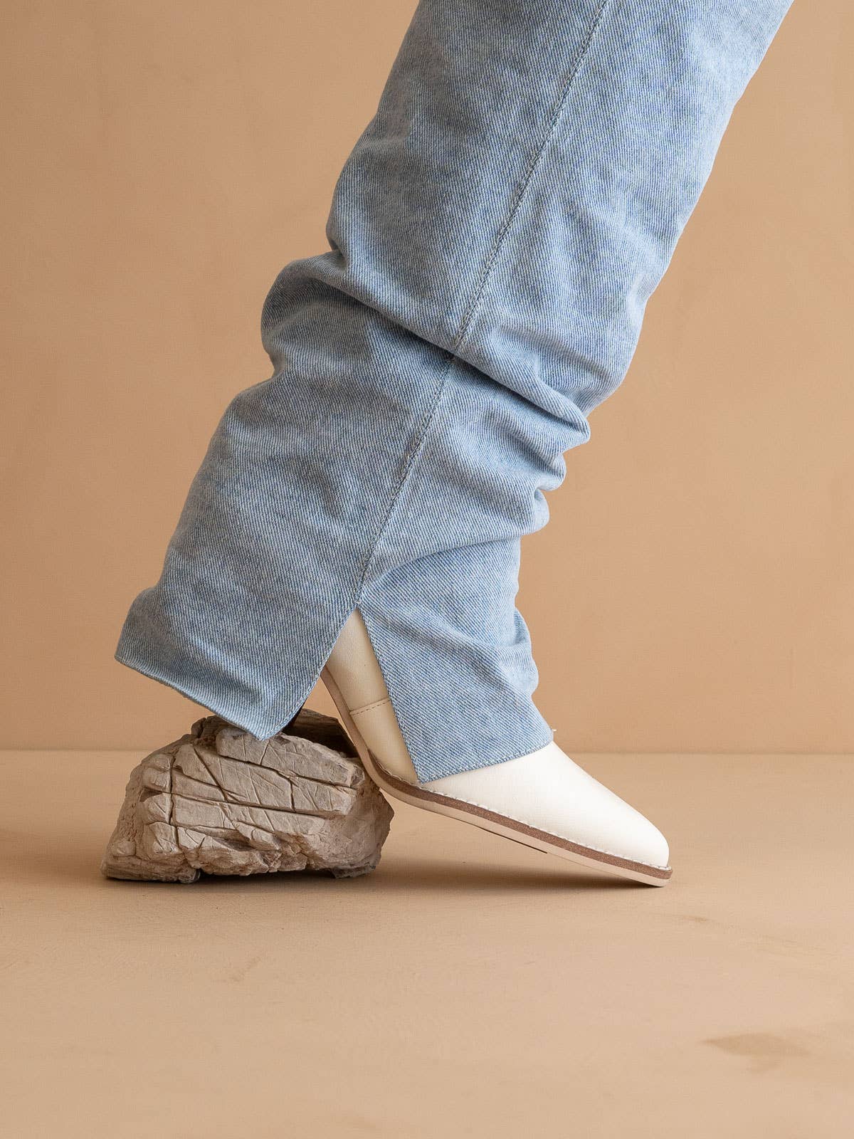 The Thea Denim | Fold Over Slit Jean Boot