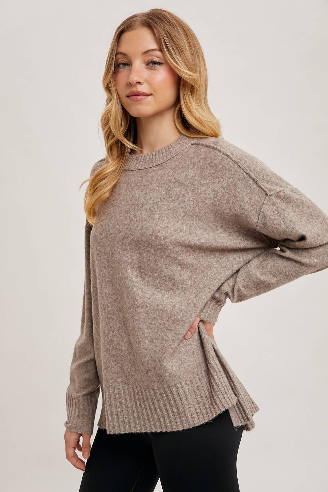 CREW NECK KNIT SWEATER PULLOVER HOLIDAY