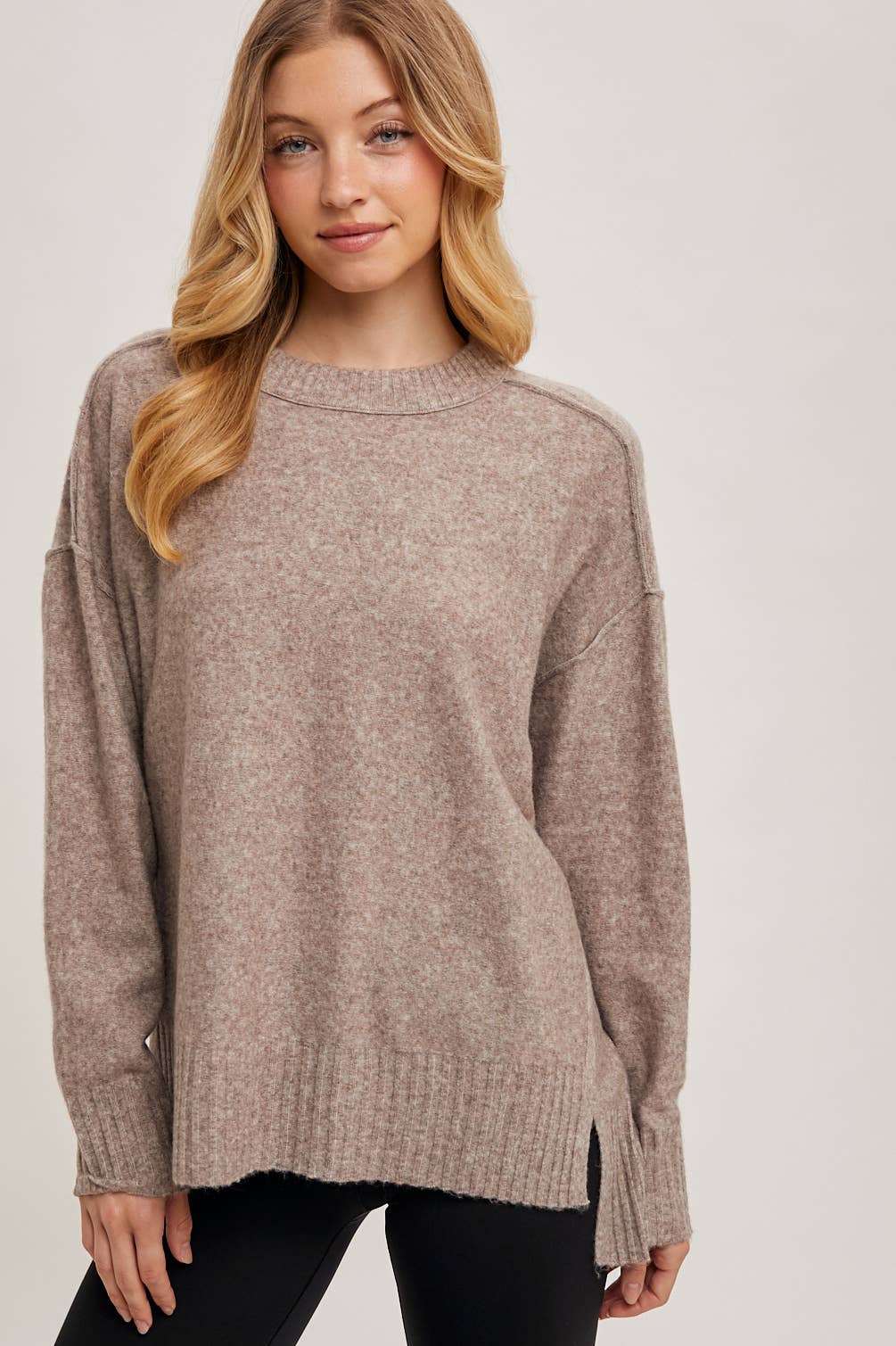 CREW NECK KNIT SWEATER PULLOVER HOLIDAY