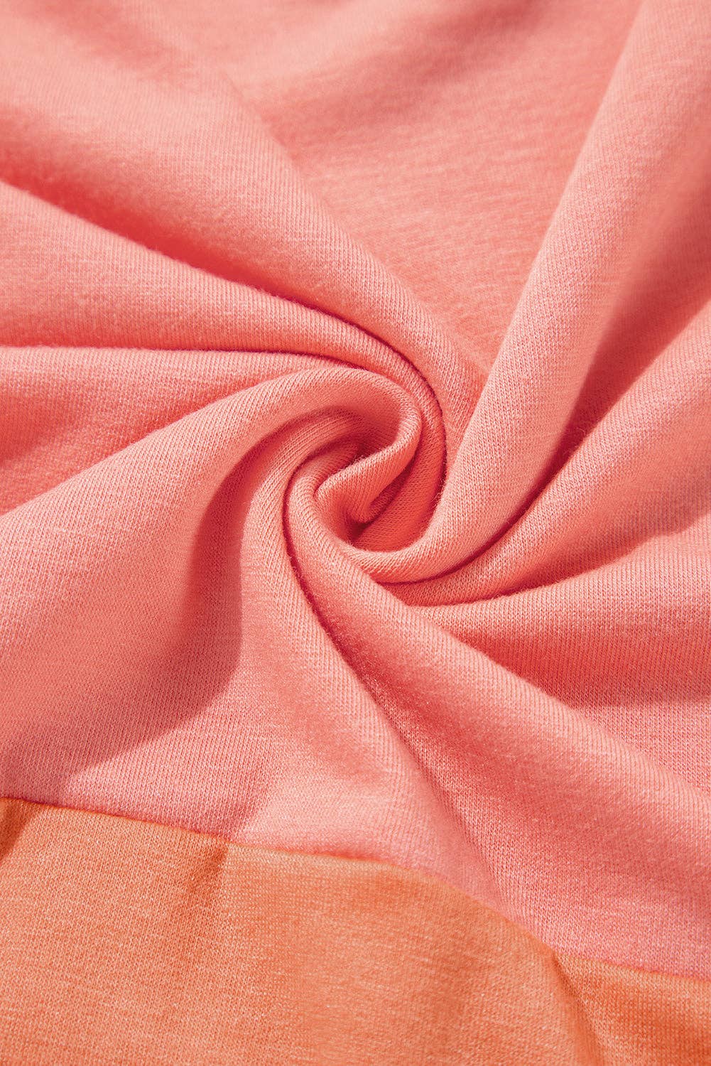 Colorblock 3/4 Sleeve Oversized Top