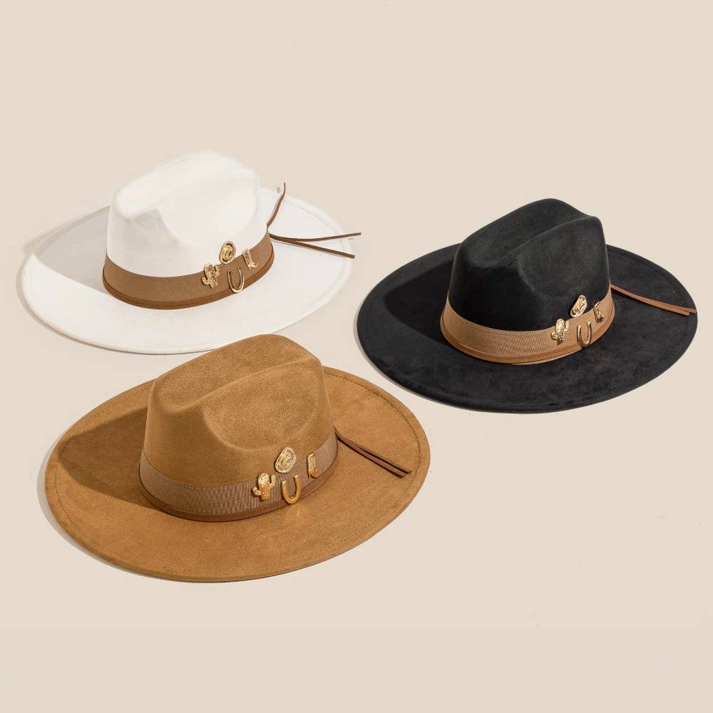 Western Cowboy Charms Fedora Hat